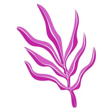 Eco icon bright raspberry flower flat Stockillustratie
