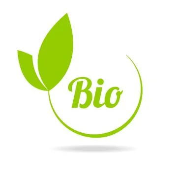 Eco icon with green leaf. Stock Illustration