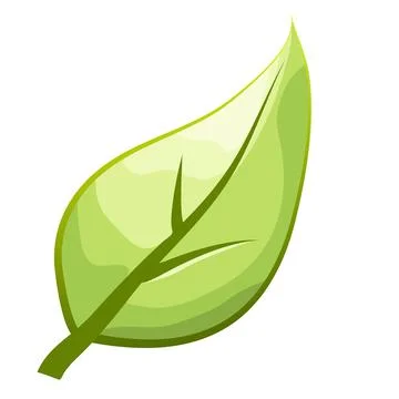 Eco icon green leaf. Stock Illustration