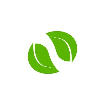 Eco icon green leaf vector illustration isolated. Green leaf sign. Stock Illustration
