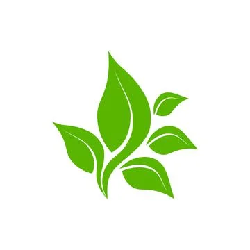Eco icon green leaf vector illustration isolated. Green leaf sign Stock Illustration
