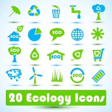 Eco icons set. use for business Stock-Illustration