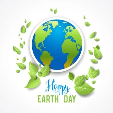 Eco image with globe Stock Illustration