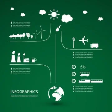 Eco Infographic Design Stock Illustration