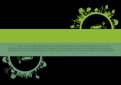 Eco infographic elements Stock Illustration