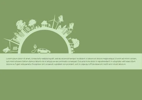 Eco infographic elements Stock Illustration