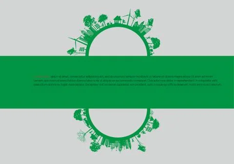 Eco infographic elements Illustrazione stock