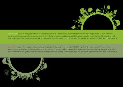 Eco infographic elements Stock Illustration