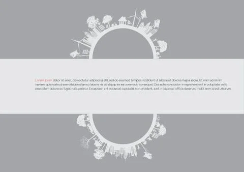 Eco infographic elements Stock Illustration