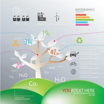 Eco infographic Stock Illustration