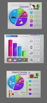Eco infographic set Stock-Illustration