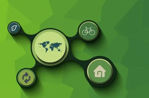 Eco infographics Stock Illustration