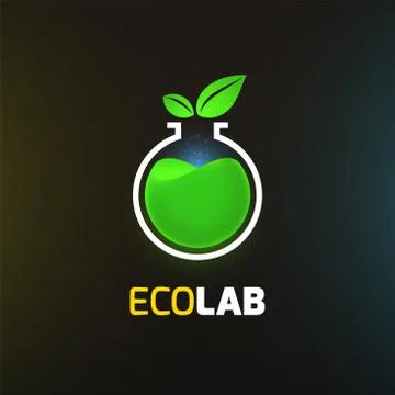 Eco lab logo template Stock Illustration