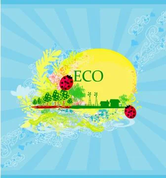 Eco label Stock Illustration