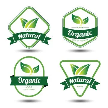 Eco label Illustrazione stock