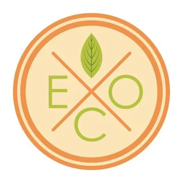 Eco Label Stock-Illustration