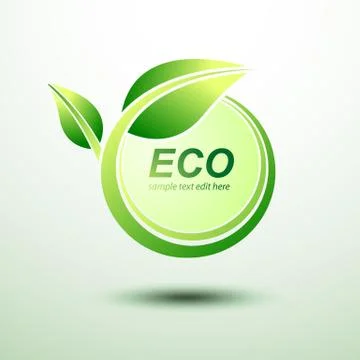 Eco labels Stock Illustration