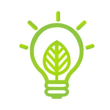 Eco lamp symbol Stock Illustration