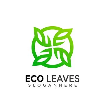 Eco Leaf Creative Modern Logo Design Vector Images Illustration Stock Illustrazione stock