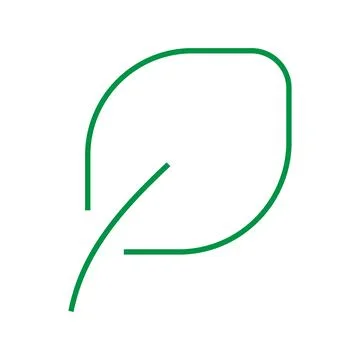 Eco leaf icon. Green leaf of a tree illustration symbol. Sign organic vector. Stock Illustration