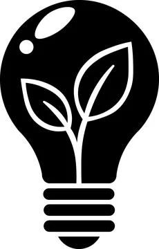 Eco light bulb with green leaf icon Stock Illustration