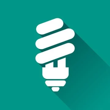 Eco light bulb icon Stock Illustration