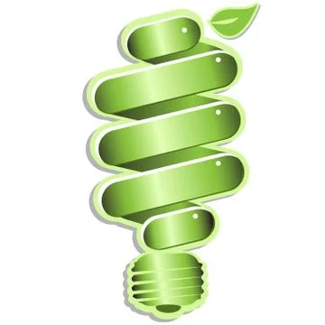 Eco light bulb Stock Illustration