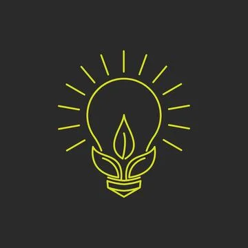 Eco light bulb 스톡 일러스트