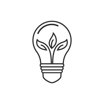 Eco light bulb Stock Illustration