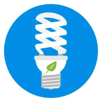 Eco light bulb Stock Illustration