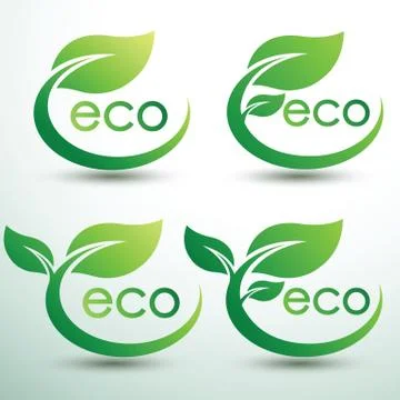 Eco logo Illustrazione stock