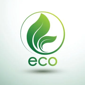 Eco logo Illustrazione stock