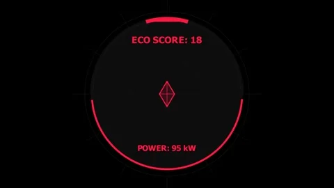 Eco Mode HUD 스톡 동영상 335733193