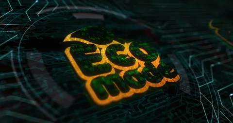 Eco mode symbol digital concept Stock Footage 340880826