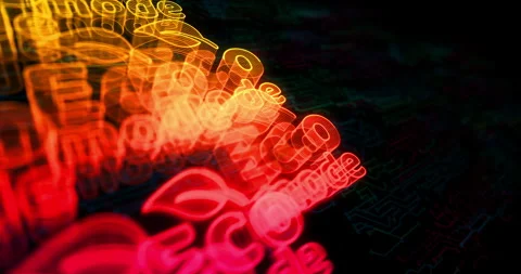 Eco mode symbols loop cyber loop concept Stock Footage 340880031