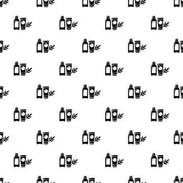 Eco natural cream pattern vector seamless Stock Illustration