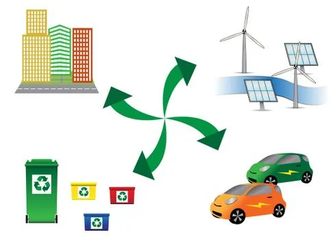 Eco Objects Stock Illustration