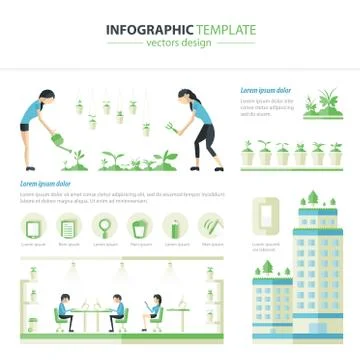 Eco Office Stock Illustration