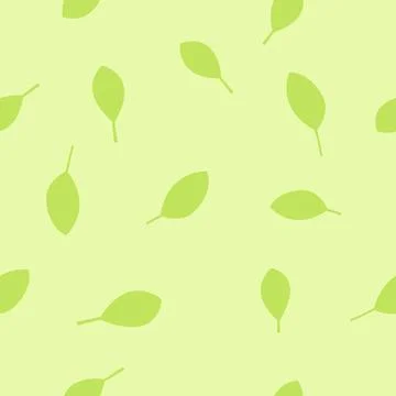 Eco Oregano herb seamless pattern. Green background. Stock Illustration