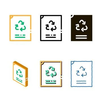 Eco pack recycle vacuum package packaging vector icon Stock Illustration