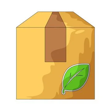 Eco package illustration 스톡 일러스트