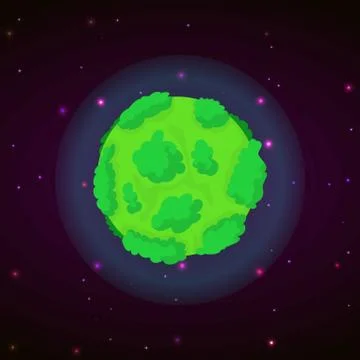 Eco planet concept background, cartoon style 스톡 일러스트