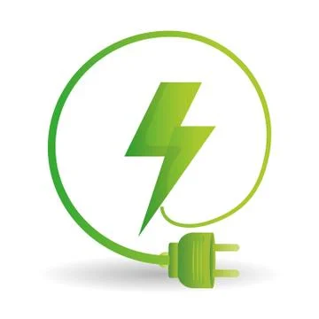 Eco plug design , vector illustration Illustrazione stock