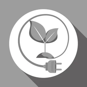 Eco plug design , vector illustration Illustrazione stock