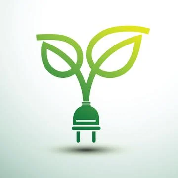 Eco plug Stock Illustration