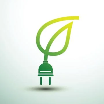 Eco plug Stock Illustration