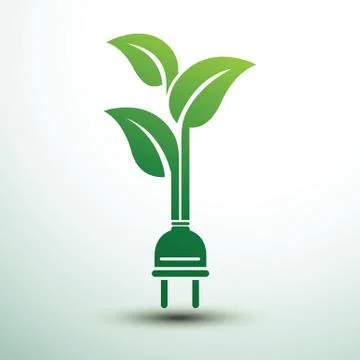 Eco plug Stock Illustration