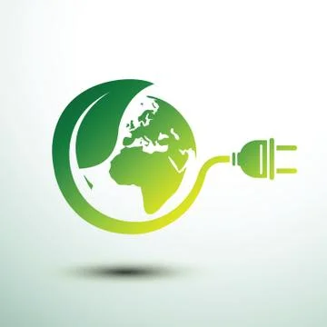 Eco plug Stock Illustration