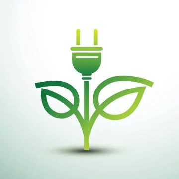 Eco plug Stock Illustration