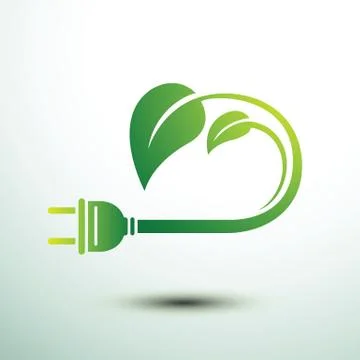 Eco plug Stock Illustration